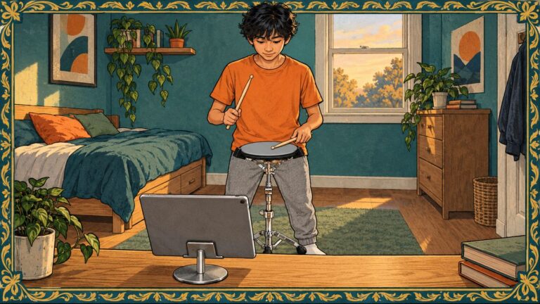 Online Drum Lessons: How They Actually Work (Even Without an Acoustic Kit)